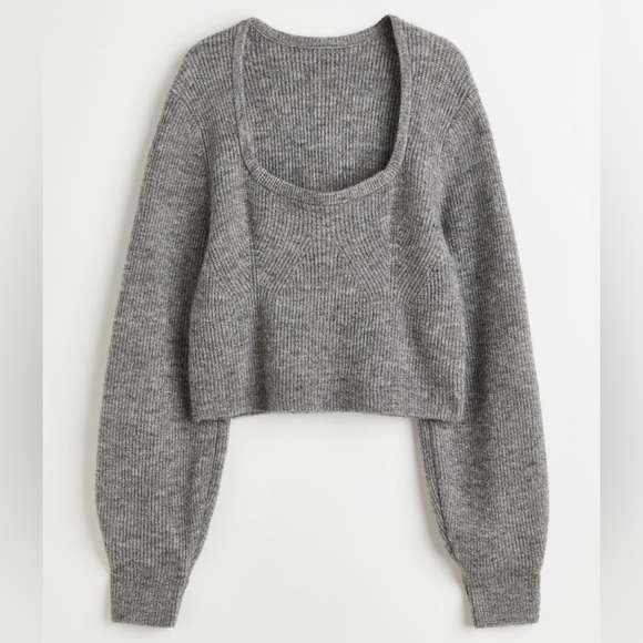 H&M Rib-knit Cropped Sweater - Picture 10 of 14